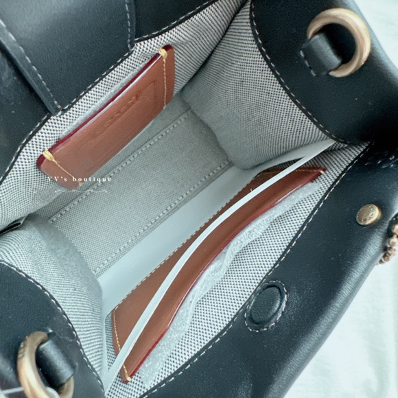 NWT Coach Mini Cashin Tote Glovetanned Calf Leather Crossbody C4828 - Picture 9 of 12